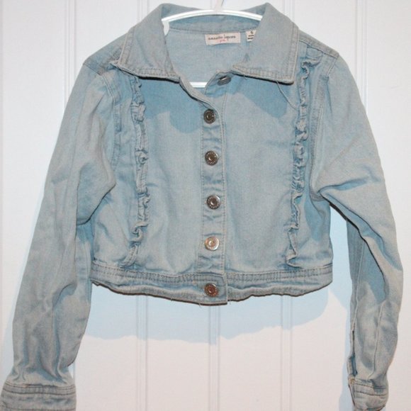 2/$20 🏷 Girls Nanette Lapore Jean Jacket Size 5 - Picture 2 of 2